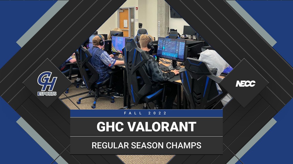 ghcesports's tweet image. AND THEN THERE WAS ONE! With Valorant completing the sweep on Monday, they will head in to the @neccgames playoffs as the #1 Seed looking to win a championship! Come join us next Monday for round 1! #ghcesports