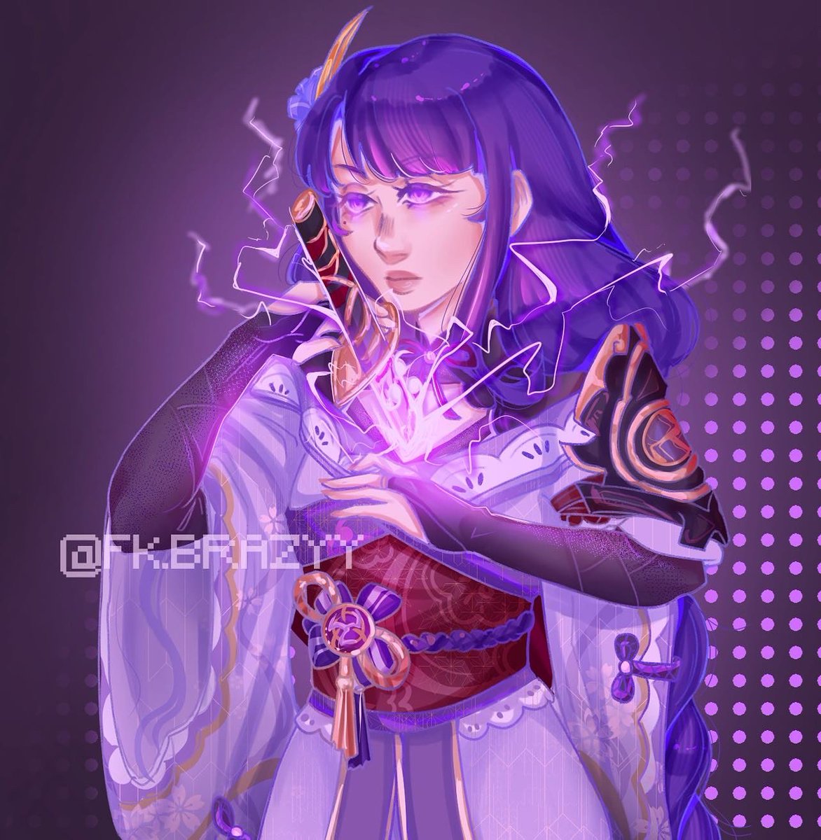 #原神 #RaidenEi #GenshinImpact #Raidenshogun 
collab with <a href="/mildzzian/">ceci</a> !! 
I drew Raiden