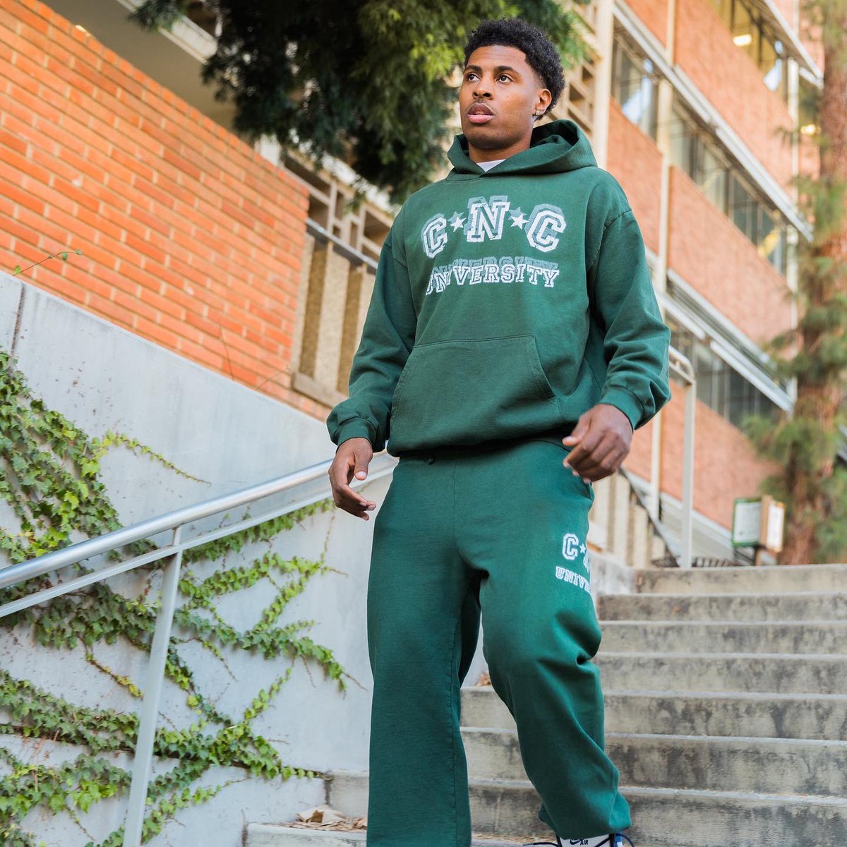 NvrCheckers's tweet photo. Unisex Distorted Forest Green Sweat Suit Available 11/11/22 https://t.co/VjkPhRxVqu