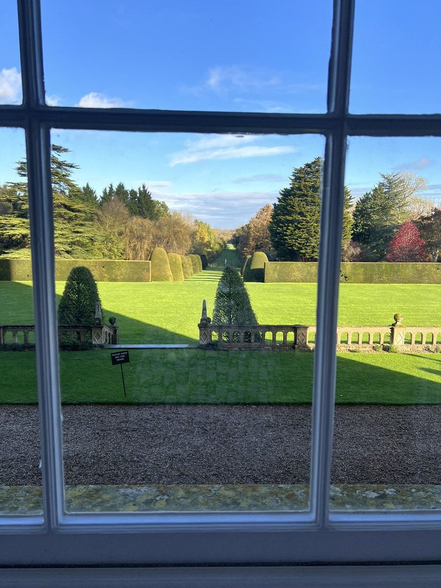A (teaching) room with a view! A glorious day thinking all things curriculum in the diploma in medical education #mededice <a href="/MadingleyHall/">Madingley Hall & Gardens</a>