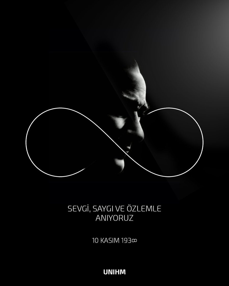 Açtığın yolda, gösterdiğin hedefe durmadan yürüyeceğimize ant içeriz. Ulu önderimiz Gazi Mustafa Kemal Atatürk’ü saygı, sevgi ve özlemle anıyoruz. #10Kasım #UNIHM