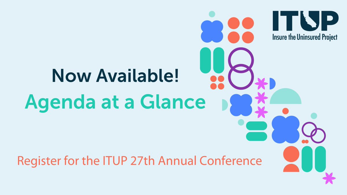 View what we have in store at the 2023 ITUP Annual Conference! Hear expert speakers share their strategies to make health care coverage meaningful for all Californians. #ITUP2023

Register today: bit.ly/3s6yowK