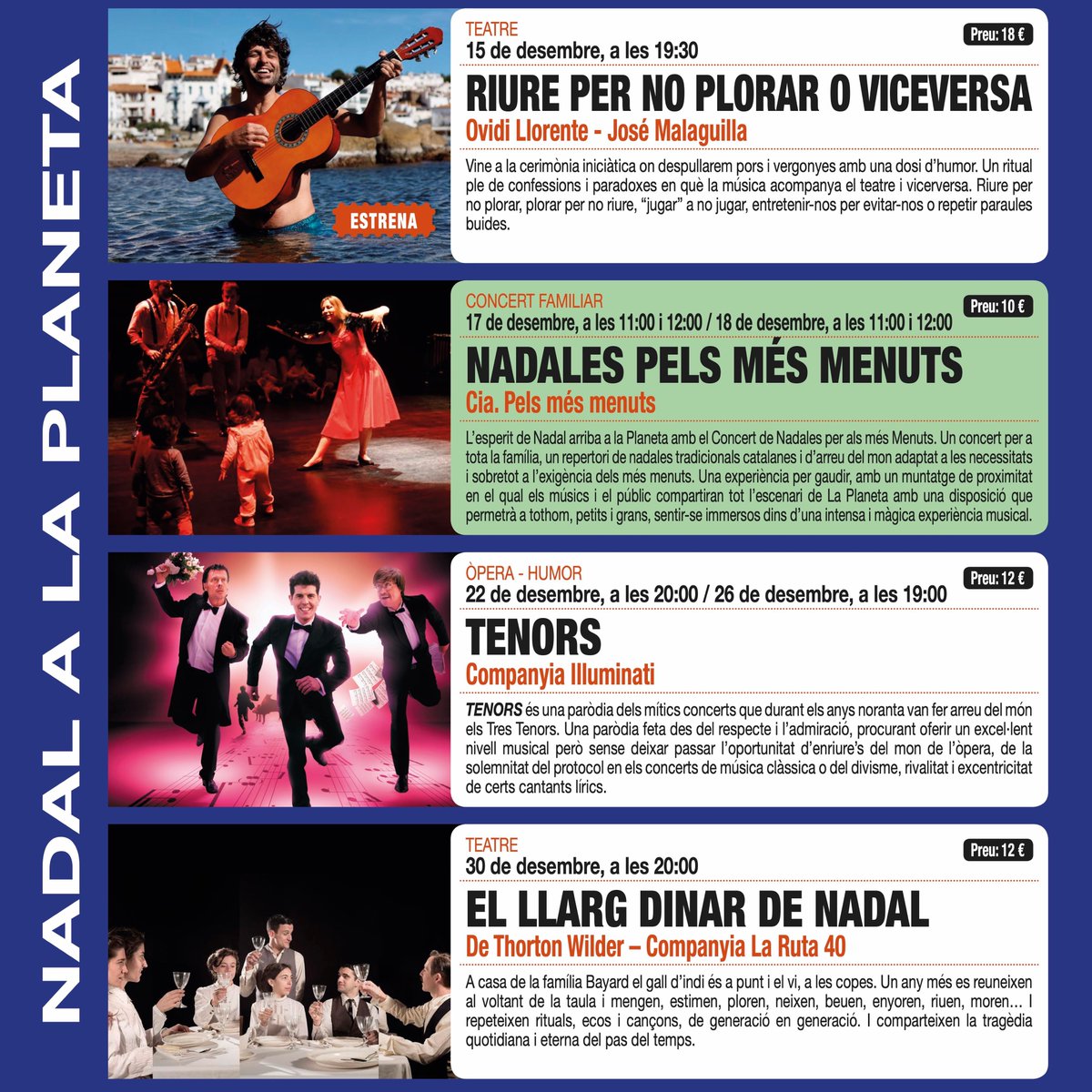 📌NADAL A LA PLANETA📌
+ Info i 🎟️👉 a laplaneta.cat

Però per si voleu saber-ne més, obrim filet!
🧵👇