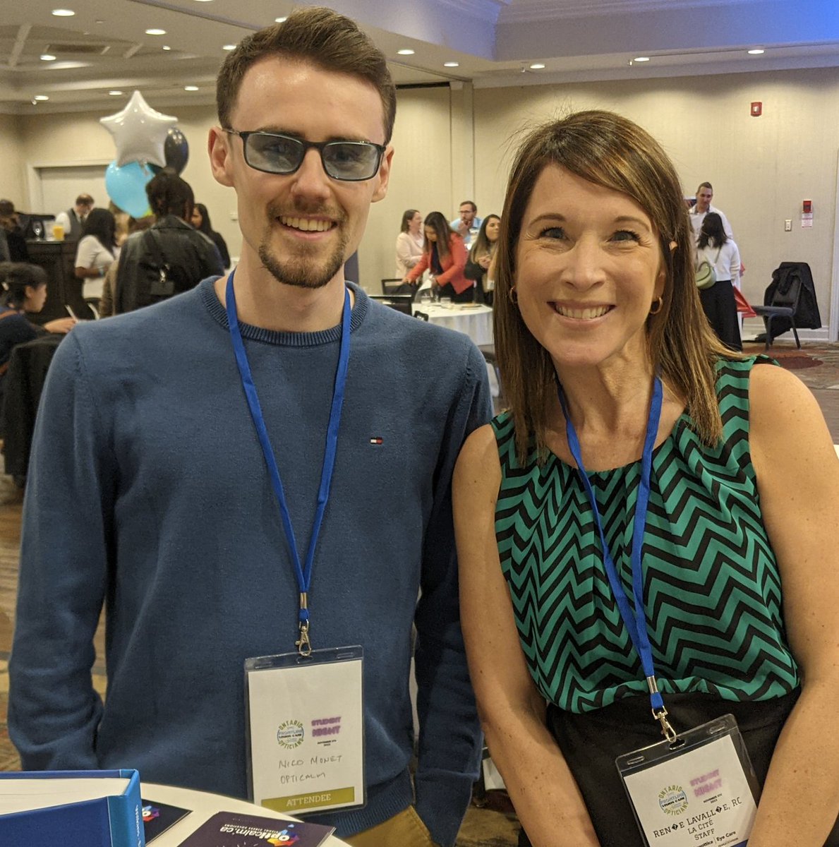 KarenMonet's tweet photo. The Focus ON Optics Student Night was incredible! We met many students from different colleges, all looking forward to entering the world of eye care. 👀

We even discussed future presentations on #VisualStress in health programs at La Cité with Renée Lavallée. 🙂 https://t.co/CKDBC4MhYP