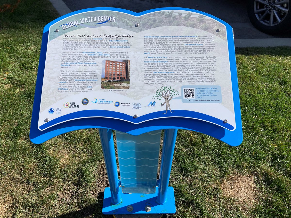 The Water Current Tour is officially open! 🌊 While the weather is still beautiful, check out this self-guided walking tour to experience the city’s various water-related assets. 💧
city.milwaukee.gov/WCC/Take-Actio…