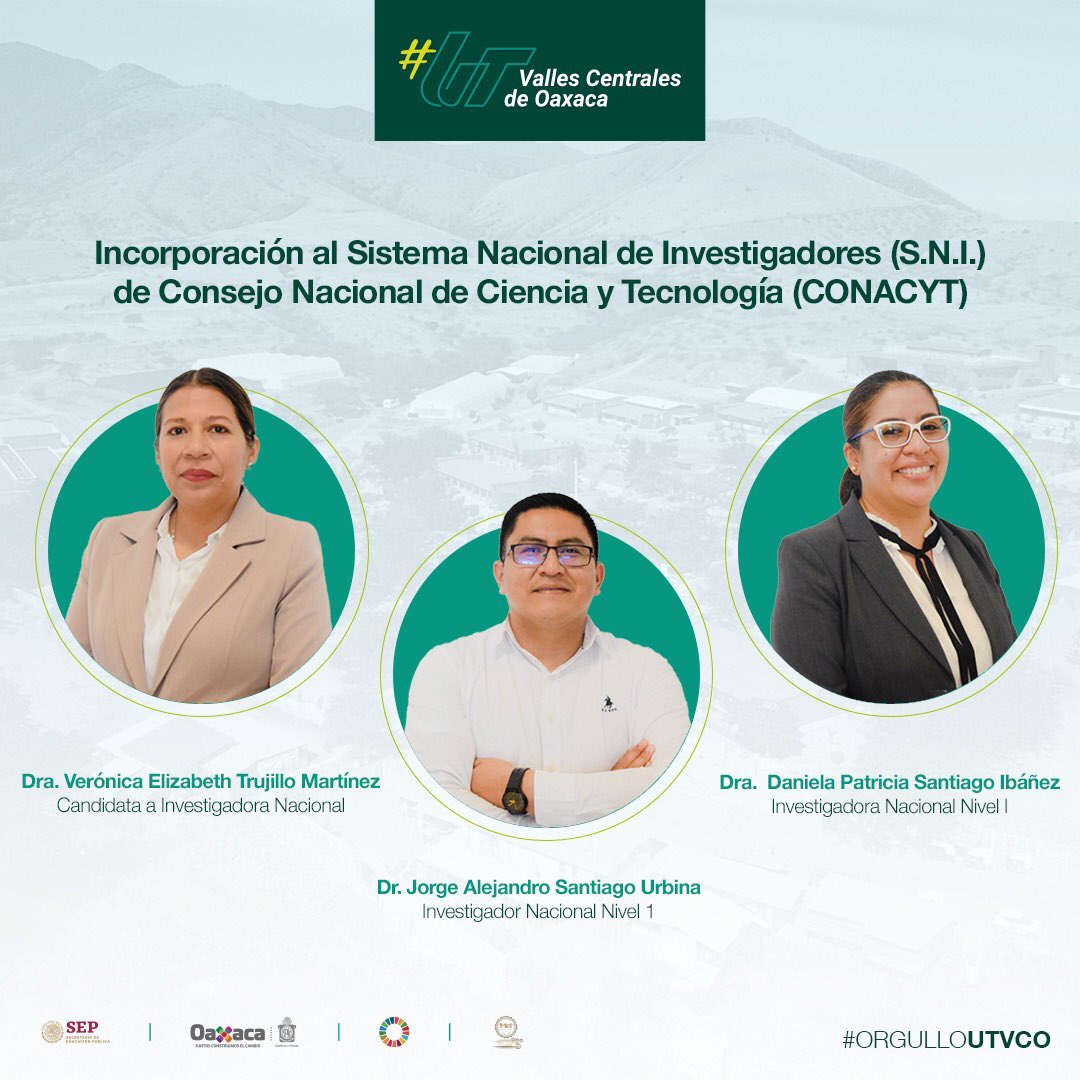 utvco's tweet photo. La #ComunidadUTVCO felicita a docentes de nuestra casa de estudios quienes se han incorporado al Sistema Nacional de Investigadores del @Conacyt_MX 
Crecemos en la formación de investigadores con conocimientos científicos y tecnológicos del más alto nivel.
#LiderazgoUTVCO https://t.co/vbzGm6HZcu