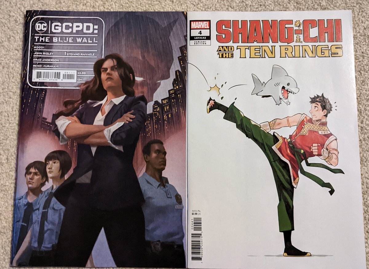 #NCBD via @ForbiddenPlanet 
#GCPDTheBlueWall 1 @john_ridley #StefanoRaffaele @bdanderson13 @CommentAiry @raqmo @DCComics 

#ShangChiAndTheTenRings 4 @geneluenyang @marcusto @erickarciniega @TravisJLanham @_nao_fuj @Marvel #ShangChi #ItsJeff #JeffTheLandShark /1