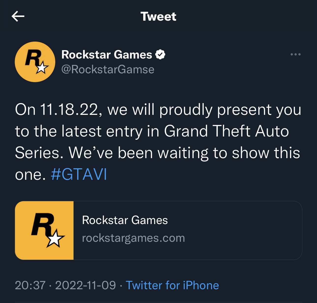 Anúncio oficial de GTA 6 já é a publicação de game mais curtida do Twitter  - CinePOP