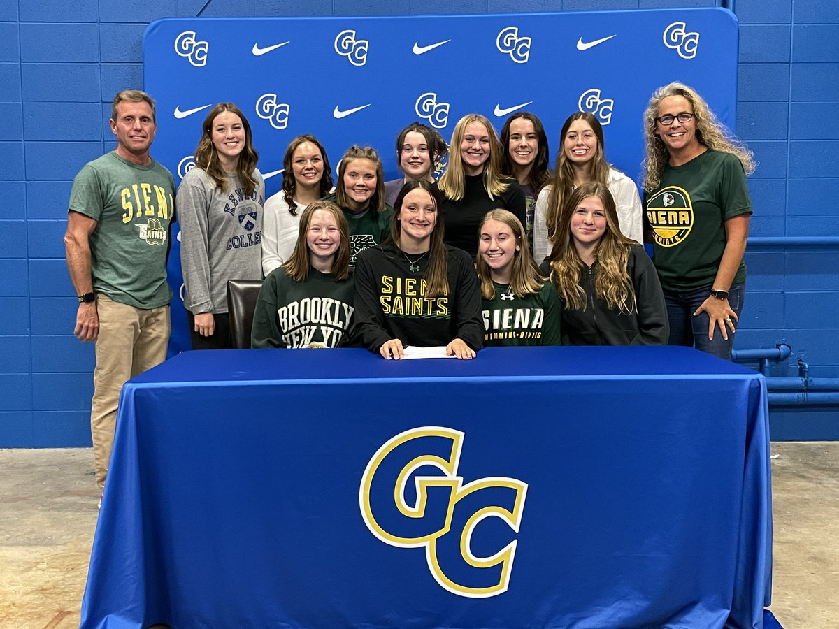 Congratulations to Mary Ellen Stratman on continuing her swimming career at Siena College! 

<a href="/GC_swim_dive/">GC Swimming & Diving</a> <a href="/CoachEmilyLogan/">Emily Logan</a> <a href="/Siena_SwimDive/">Siena Swimming & Diving</a>