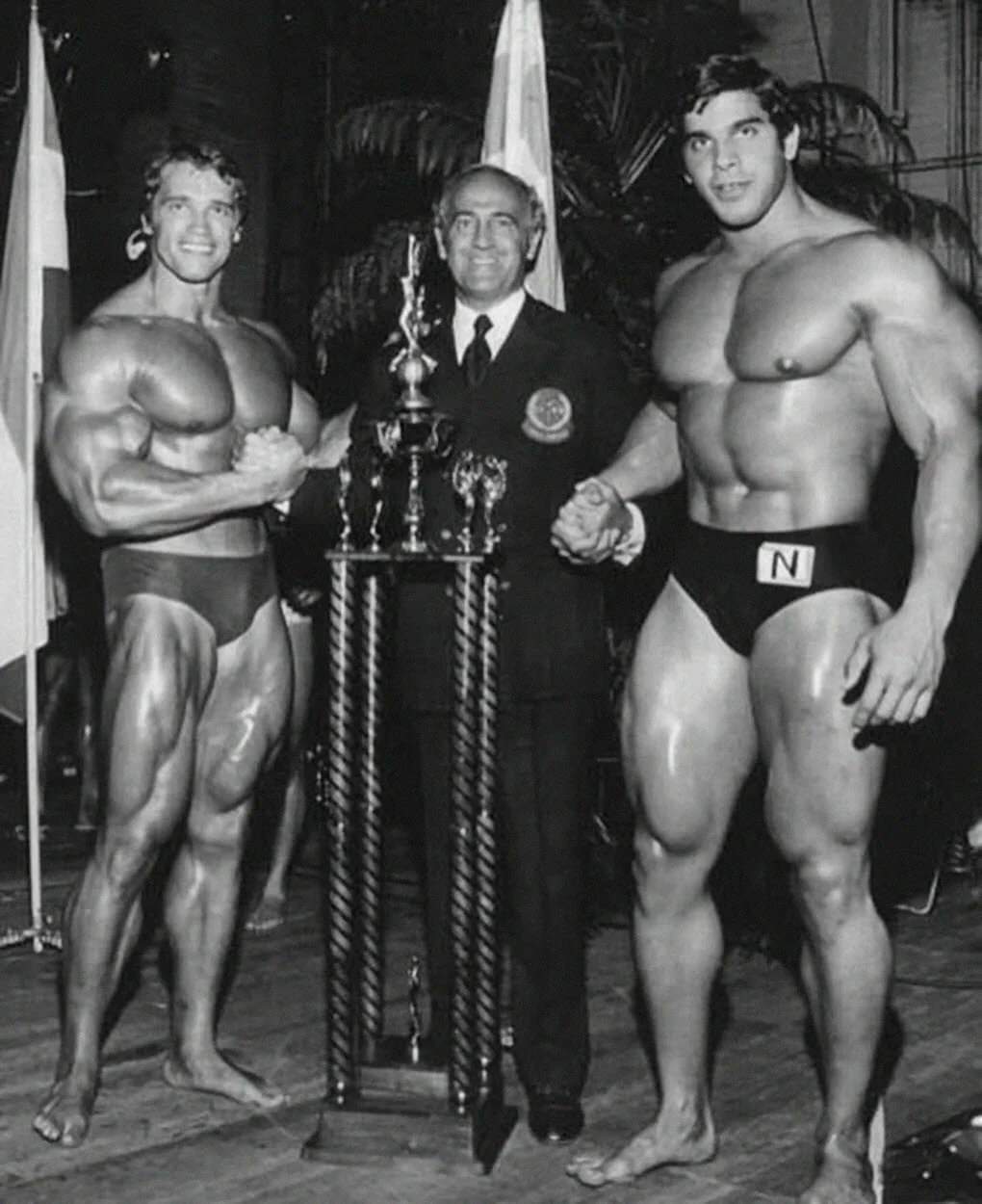 Happy birthday Lou Ferrigno(born 9.11.1951)
Lou Ferrigno and Arnold Schwarzenegger,1973! 