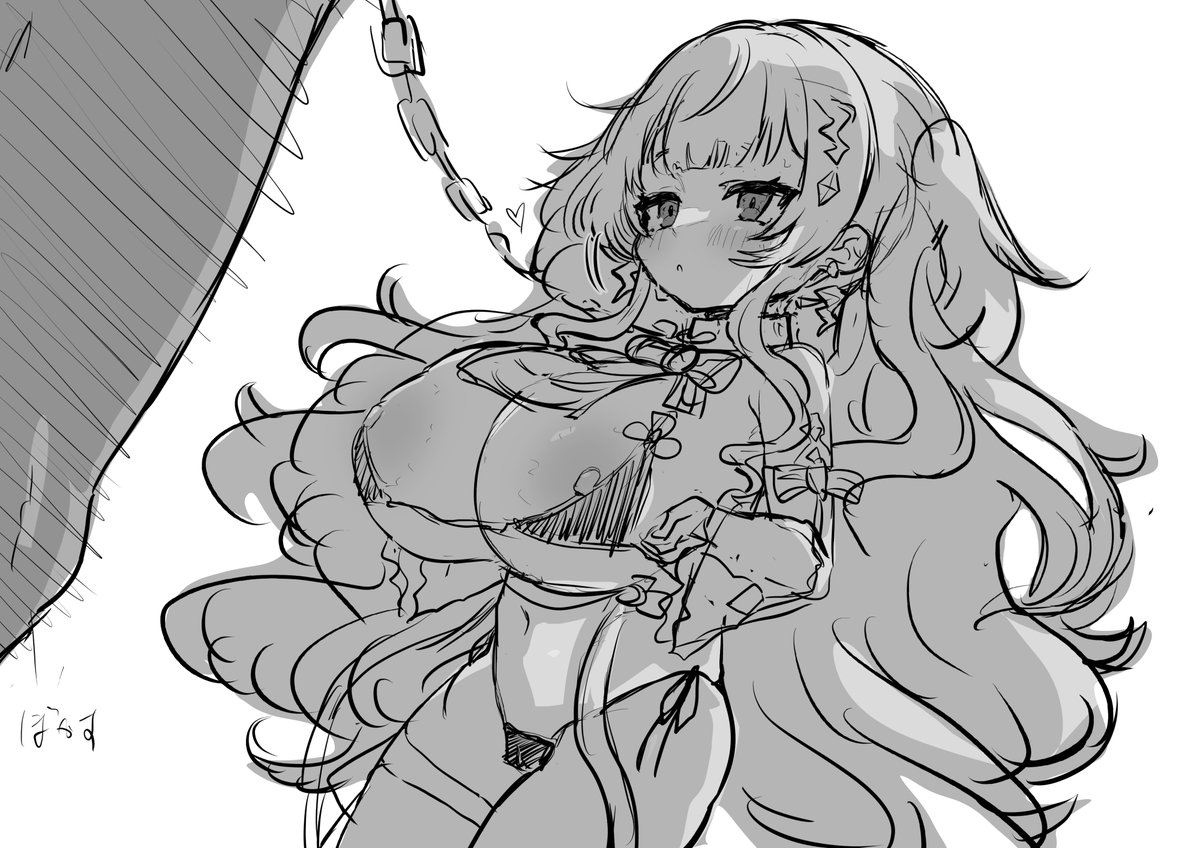 skeb依頼絵のラフ案 