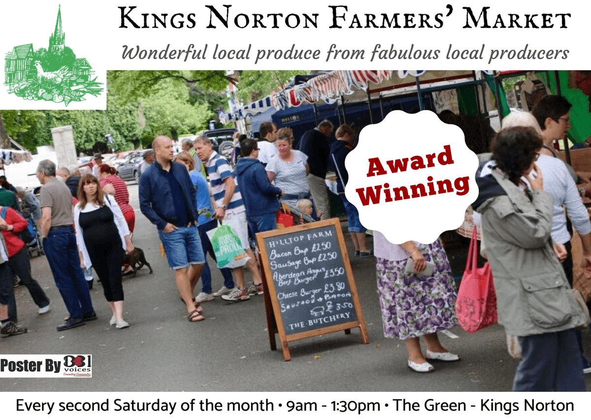 B31 Voices (@b31voices) on Twitter photo #SWBrumEVENTS โ Kings Norton Farmersโ Market โข Wonderful #localproduce from local producers ๐ฅ๐ฏ๐ซ๐ฅฌ๐ง
๐
Saturday - 9am - 1:30pm
๐ The Green, B38 8RU
INFO: ๐ bvoices.uk/3QdtQPS
#KingsNorton
#FoodAndDrink
#BirminghamUK
#B31SupportingLocal
<a href="/Kingsnortonfarm/">KingsNorton Farm Mkt</a> #SWBrumEVENTS โ Kings Norton Farmersโ Market โข Wonderful #localproduce from local producers ๐ฅ๐ฏ๐ซ๐ฅฌ๐ง
๐
Saturday - 9am - 1:30pm
๐ The Green, B38 8RU
INFO: ๐ bvoices.uk/3QdtQPS
#KingsNorton
#FoodAndDrink
#BirminghamUK
#B31SupportingLocal
<a href="/Kingsnortonfarm/">KingsNorton Farm Mkt</a>