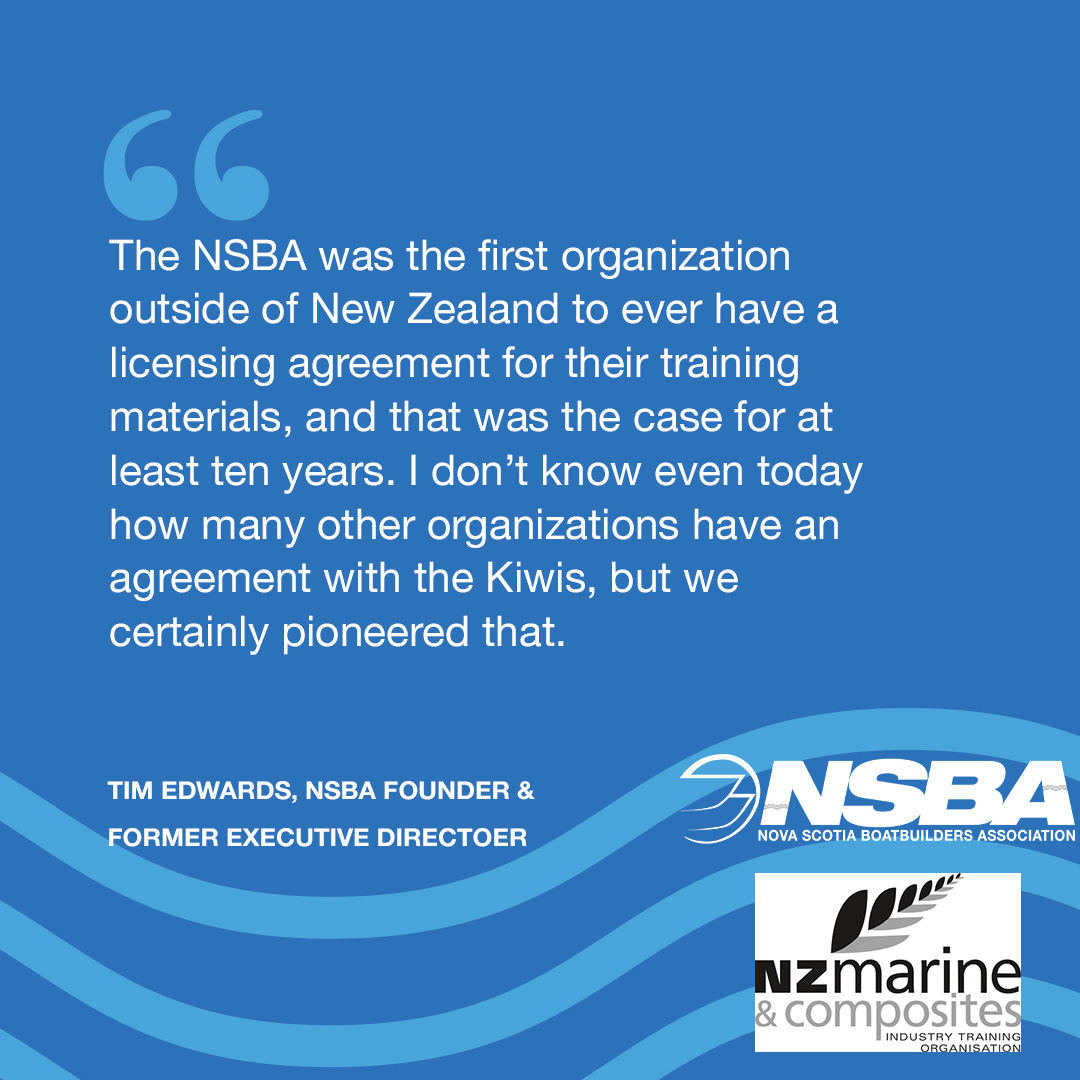 Our apprenticeship program began with a partnership with a country famous for building top-notch boats: New Zealand. Our Boat Builder certification is based on materials from the New Zealand Marine &amp; Composites Industry Training Organization. #nzmacito #BoatBuilder @nzmacito