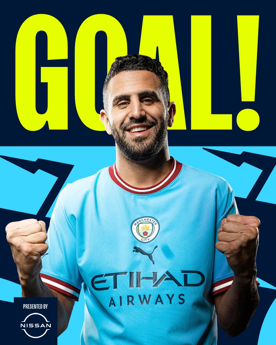 ManCity's tweet photo. MAHREEEZZZZZZ!!!

🔵 1-0 🦁 #ManCity https://t.co/ZQMDykqJ84