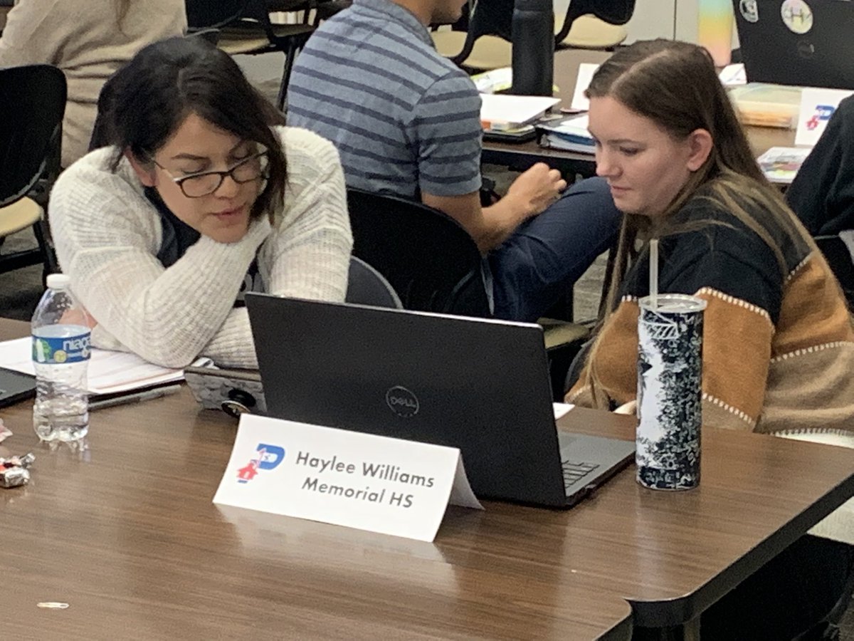 Scott_Harrell's tweet photo. Great work happening on the district this afternoon as Aspiring Campus Coaches partner to reflect on video footage from their classrooms as they practice the Learn Conversation.  These guys are rocking it! #PISDACCA  #PISDCcurriculum #PISDProud https://t.co/S6RWqmcO88