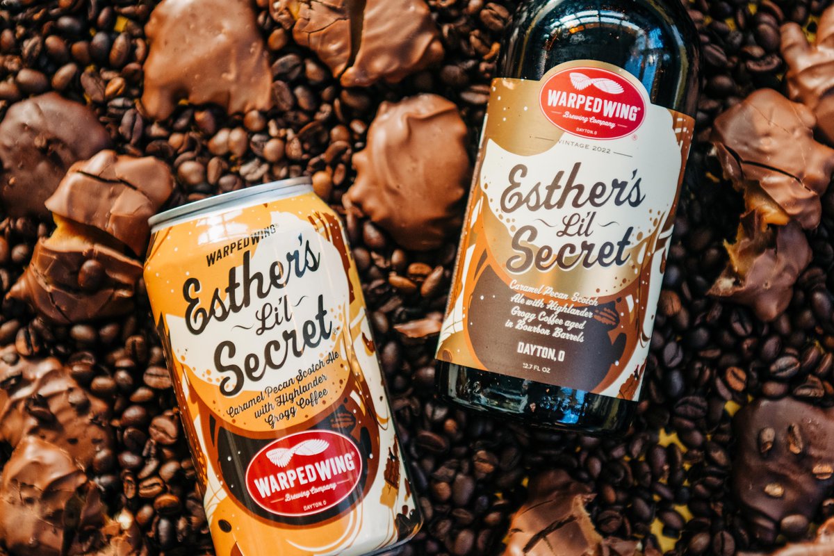 warpedwingmason's tweet photo. Esther’s Li’l Secret #Caramel Pecan #ScotchAle with #HighlanderGrogg #Coffee - a collaboration with #EstherPrice & @BostonStoker
4pk 12oz cans and 12.7oz BBA bottles now available here at the #Brewpub & online at https://t.co/lzXo71aVBO ! 😍
*#Ohio shipping only #warpedwing https://t.co/or3FWzDido