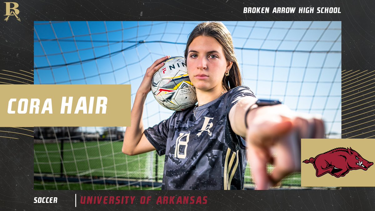 Congratulations to Cora Hair for signing her #NLI to <a href="/RazorbackSoccer/">Arkansas Soccer</a>❗️

#GOBA | #WPS
