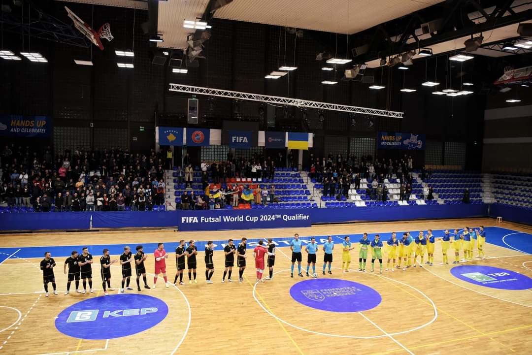 kosovanfooty_EN's tweet photo. FT' | KOS 🇽🇰2-5🇺🇦 UKR

#Dardanët lose their third qualifying game for the Futsal World Cup Qualifiers. 

#KOSUKR | #FWCQ https://t.co/FQudDeBprJ
