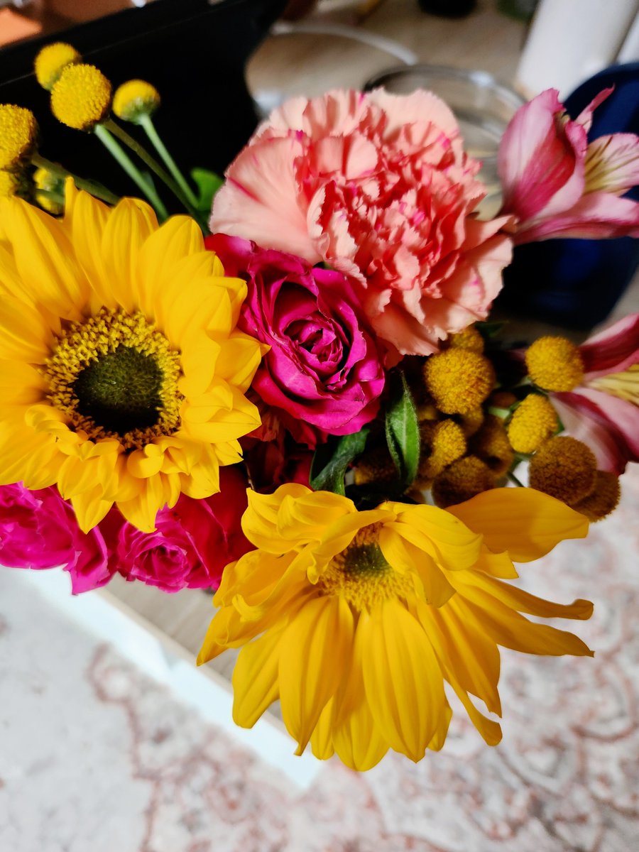JadeAndwele's tweet photo. This week's desk flowers π
Small bouquet from #traderjoes π
#deskflowers #Jsdeskflowers https://t.co/qmBk8soCgG