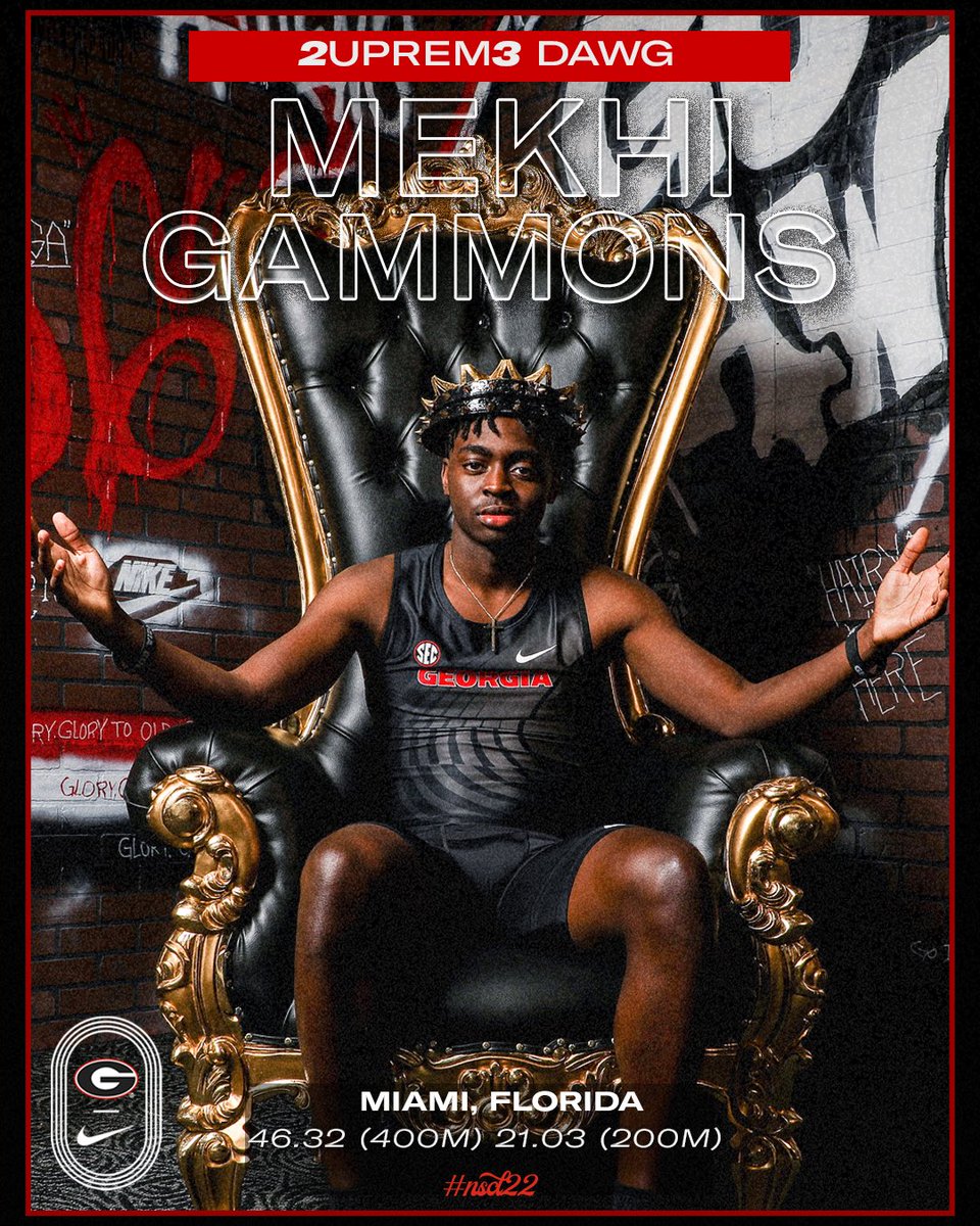 UGATrack's tweet photo. A SUPREME breed of #DAWGS is coming to Athens.   

Welcome Mekhi Gammons! 🔥

#GoDawgs  #nsd2022 https://t.co/YFykBWVYFe