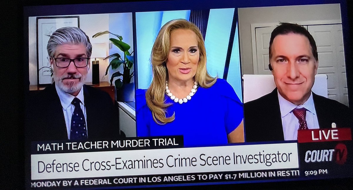 imadriienne's tweet photo. #MathTeacherMurderTrial #MatthewTerry #KayBaker @CourtTV
amazing having these 3 on tonight! this trial is just wow so far! i just still wonder what his defense is gonna be!!๐ฑ๐ฑ
@AshleyCourtTV @LawfulRiches #DaveAronberg ๐๐ผ
@CourtTV https://t.co/hH8d7tH2oR