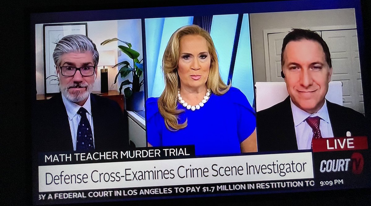 imadriienne's tweet photo. #MathTeacherMurderTrial #MatthewTerry #KayBaker @CourtTV
amazing having these 3 on tonight! this trial is just wow so far! i just still wonder what his defense is gonna be!!๐ฑ๐ฑ
@AshleyCourtTV @LawfulRiches #DaveAronberg ๐๐ผ
@CourtTV https://t.co/hH8d7tH2oR