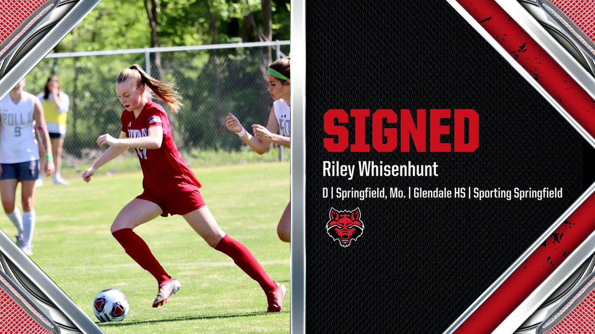Welcome to the Pack, Riley! 

✍️ Riley Whisenhunt
🔴 Defender
📍 Springfield, Missouri
#WolvesUp 🐺