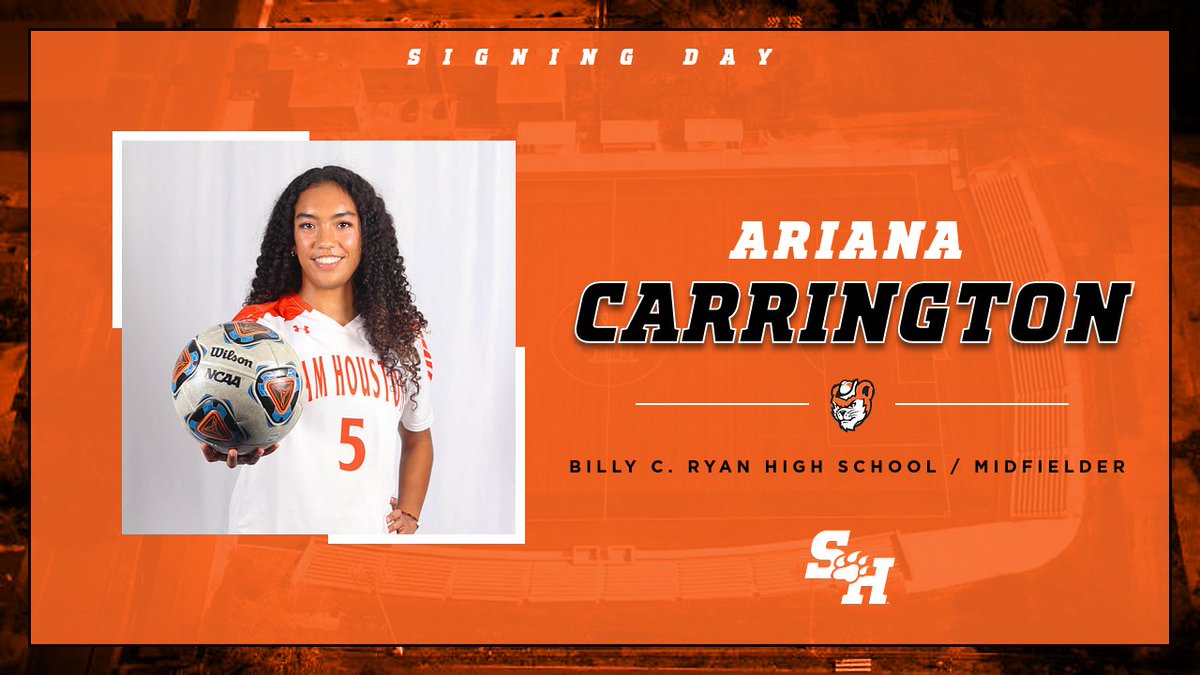 We would like to welcome Ariana Carrington to the Bearkat Family! She is a midfielder from Denton and went to Billy C. Ryan High School.

#EatEmUpKats
#NationalSigningDay