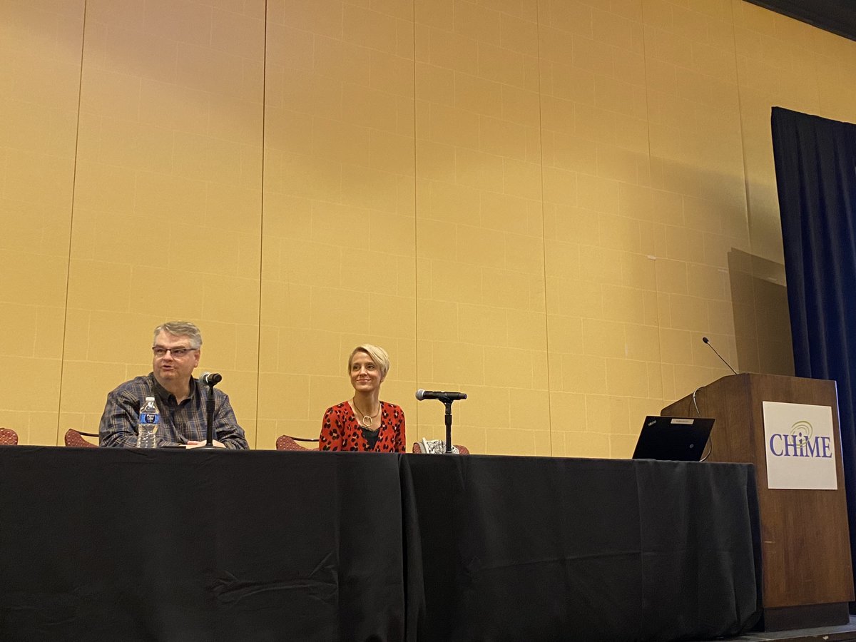 Frederick Holston of <a href="/SiriusNews/">SiriusNews</a> and Dr. <a href="/SJLahr/">Stephanie Lahr</a> of <a href="/_monumenthealth/">Monument Health</a> talk workforce #efficiencies amid #StaffingShortages. Get the latest from #CHIME22Fall