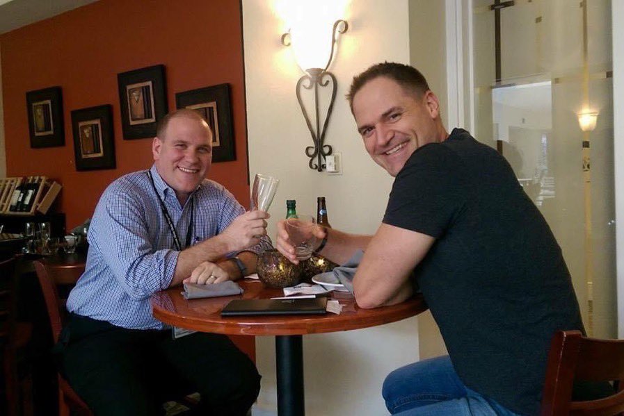 Thinking about my buddy Ken Scott.  It’s been 5 years since we said goodbye to the original honey badger.  His legacy lives on as we innovate new approaches to #endcancer.  Cheers my friend!