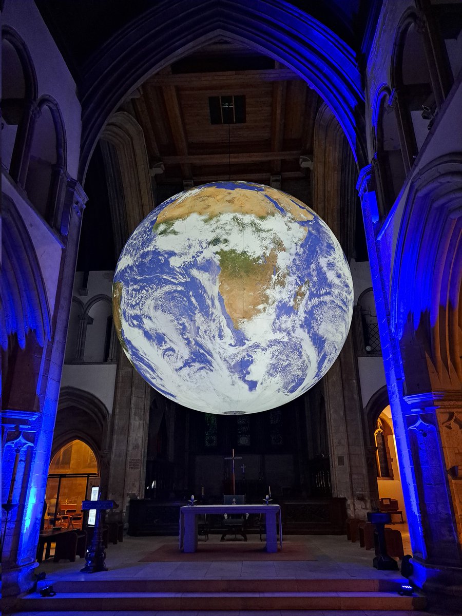 Stunning 🤩 Gaia is now in situ for the next month hosted by new NPO <a href="/theculturehouse/">Culture House</a> in partnership with <a href="/GrimsbyMinster/">Grimsby Minster</a>, for tickets visit ourfuturestartshere.co.uk @GrimsbyCreates <a href="/ace_thenorth/">Arts Council England, North</a> #futureisbright