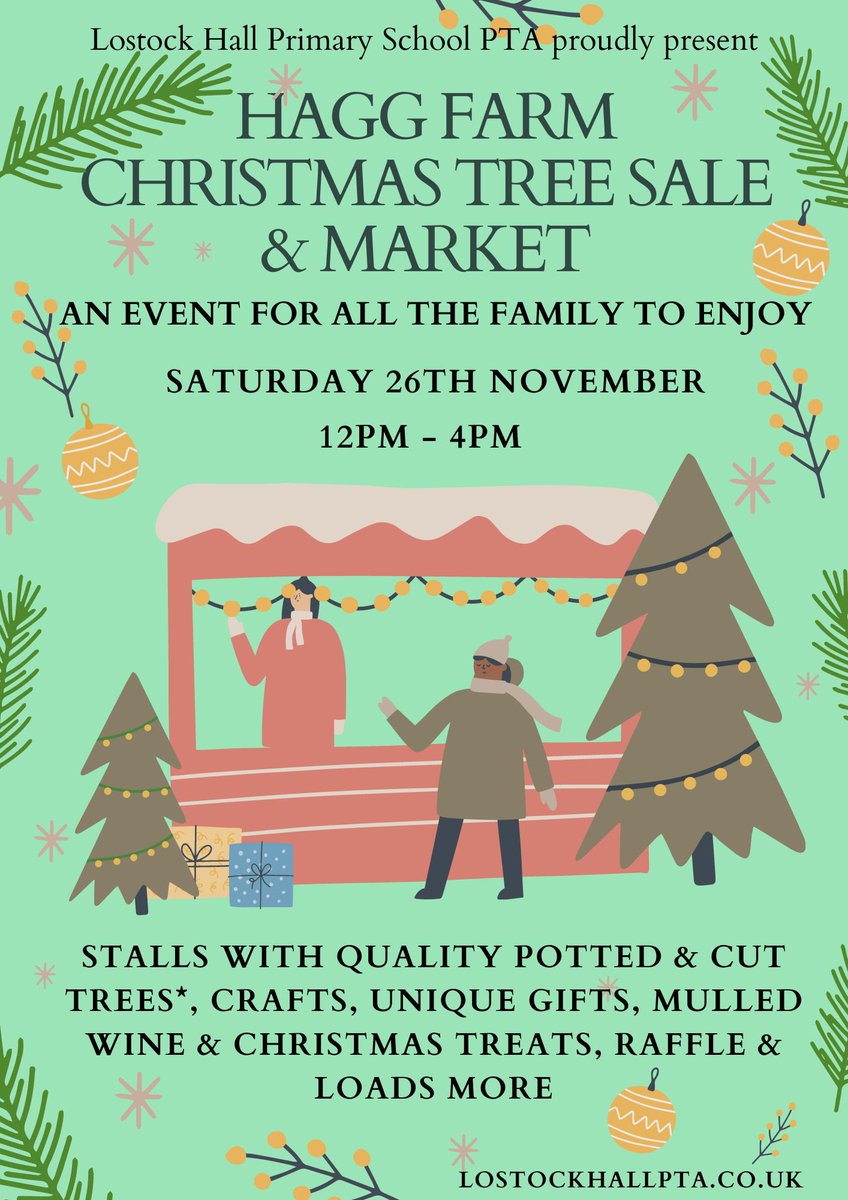 LostockPta's tweet photo. 🎅🏻🎄 Ho ho ho 🎄🎅🏻

Is it too early to start the countdown to our fabulous Christmas event
SAT 26th NOV 12-4pm
A FUN afternoon for all the family 🎄🎅🏻
Quality Christmas trees, crafts, mulled wine, Christmas treats and unique gifts
We hope you’ll join us! #Christmas 
@JohnSoonaye https://t.co/2Out54n9bn