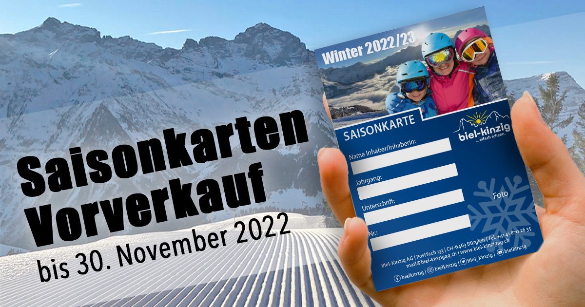 Biel_Kinzig's tweet photo. Im Vorverkauf zusätzlich einen Gutschein für eine Retourfahrt mit der Luftseilbahn Biel-Kinzig.

https://t.co/A0IfUYvNJF

#bielkinzig #saisonkartenvorverkauf #weareready https://t.co/SjBNl2zpwJ