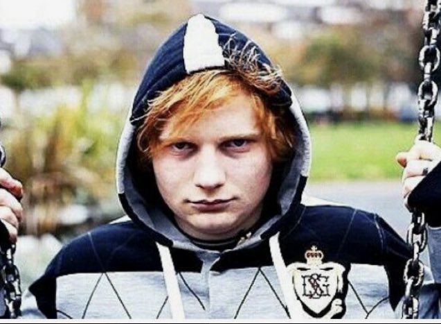 TTlenger4Real's tweet photo. ed sheeran after finding out matts his biggest fan #ImACeleb https://t.co/nrf51fD4T8