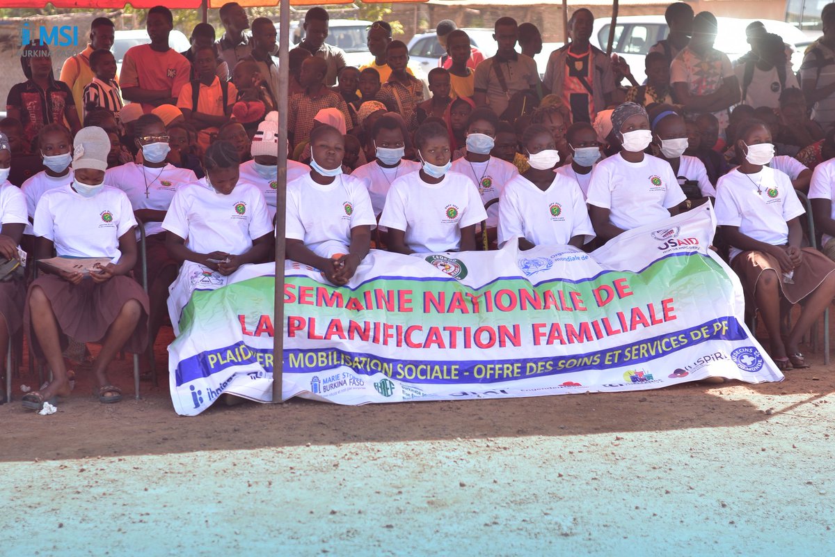 MSIBFa's tweet photo. MSI Burkina Faso a participé ce 07 novembre 2022 à la cérémonie de lancement officiel de la 𝗦𝗲𝗺𝗮𝗶𝗻𝗲 𝗡𝗮𝘁𝗶𝗼𝗻𝗮𝗹𝗲 𝗱𝗲 𝗹𝗮 𝗣𝗹𝗮𝗻𝗶𝗳𝗶𝗰𝗮𝘁𝗶𝗼𝗻 𝗙𝗮𝗺𝗶𝗹𝗶𝗮𝗹𝗲 (SNPF) à Kokologo. 
#MSIBF
#SNPF2022 https://t.co/E1GuFvTXVO