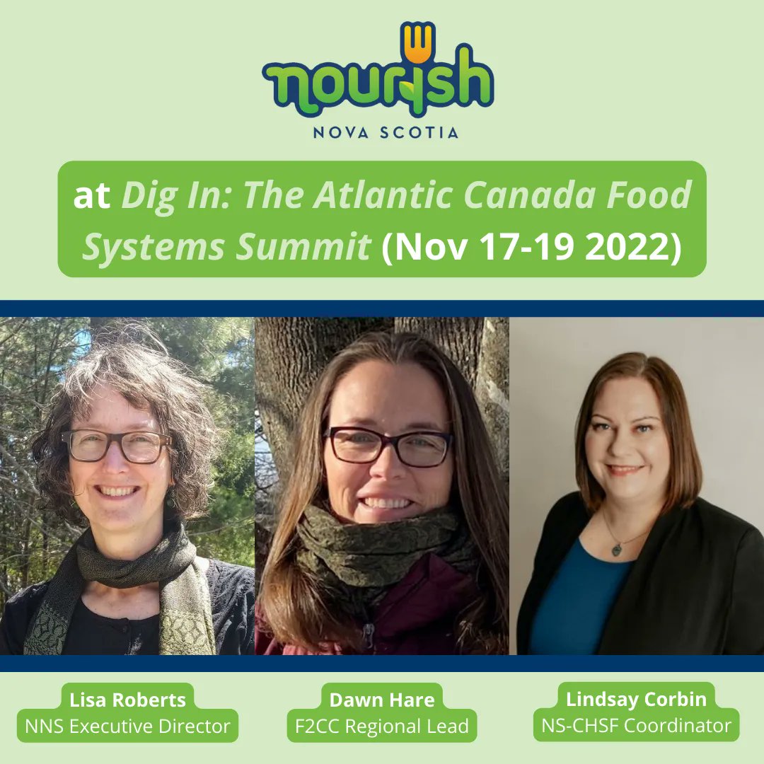 NourishNS's tweet image. Did you know that Nourish will be at #DigIn2022? Join us &amp;amp; other experts from Nov 17-19 to discuss such topics as getting more local food in schools &amp;amp; advocating for a national school food program! @ProsperityLocal @C4HSchoolFood @Farm2Cafeteria

Register: bit.ly/3Ui48v4