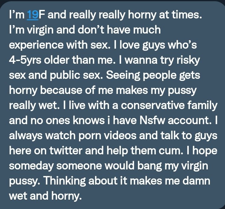 Pervconfession On Twitter She Is A Virgin But Wants To Get Fucked In Public