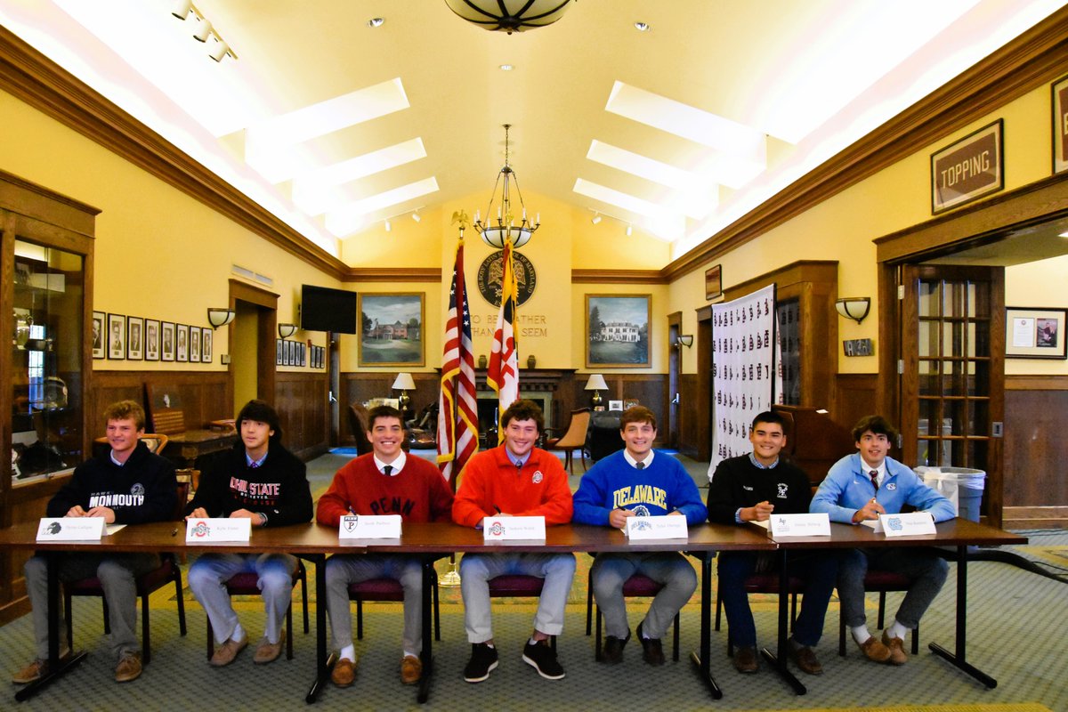 BoysLatinSchool's tweet photo. Congratulations to our division 1-bound student-athletes! #BL #BLLax #EQV
Dylan Cadigan - #MonmouthU
Kyle Foster- #OhioState
Jacob Pacheco - #UPenn
Jackson Walsh - #OhioState
Tyler Owens - #UDel
Jimmy Hillwig #USAFA
Niko Karetsos - #UNC https://t.co/dtm8fbTBSk