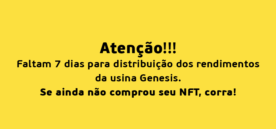 ipeassets's tweet photo. Atenção, faltam 7 dias para distribuição dos rendimentos da usina Genesis.
A coleção está com alguns tokens a venda na OpenSea, corra para adquirir seu NFT!
#NFT #opensea #ipeassets #tokennft #utilitytoken https://t.co/flzC3TVEEx