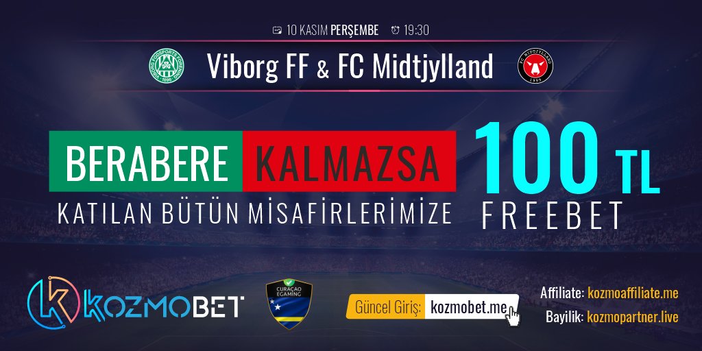 Kozmobet1's tweet photo. 💥 💥  KOZMOBET EFSANE ETKİNLİK 💥 💥  

Viborg -  Midtjylland BERABERE KALMAZ  ise herkese 
100 TL FREE BET

Katılım Şartları için CANLI DESTEK üzerinden bilgi almanız gerekmektedir...

https://t.co/g3y5YWupgx https://t.co/p5jQD1nww7