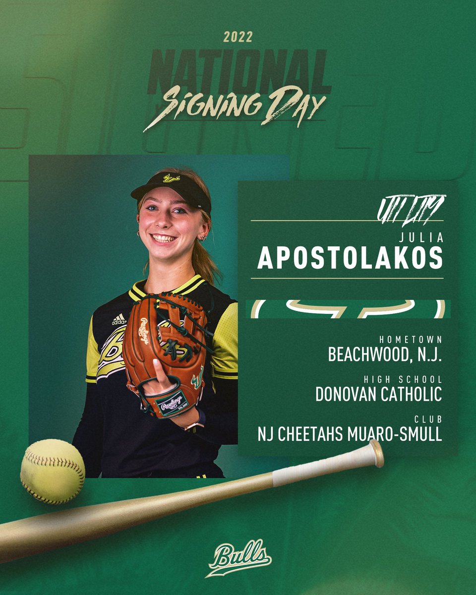 From the Jersey Shore to the Tampa Bay!

Welcome to the Bay Area, <a href="/JuliaApostolak2/">Julia Apostolakos</a>

"Her athleticism will lend itself for our teams philosophy of if you have a glove you can play anywhere!"

#HornsUp🤘 | #NSD23