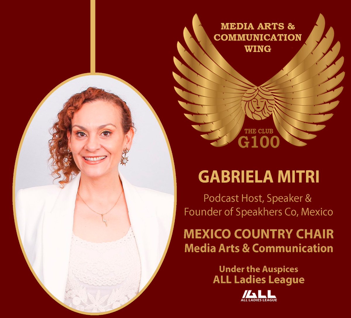 AlexOkoroji's tweet photo. As Global Chair for @G100MediaArts and on behalf of our G100 Founder &amp; President, Dr @harbeenarora.

I’m glad to officially welcome @GabiMitri, Podcast Host, Speaker &amp; Founder of @speakhernights to the #G100-MAC wing as Mexico Country Chair 🇲🇽.👏🏽💕🌺

#G100 https://t.co/qHJjveCDbC