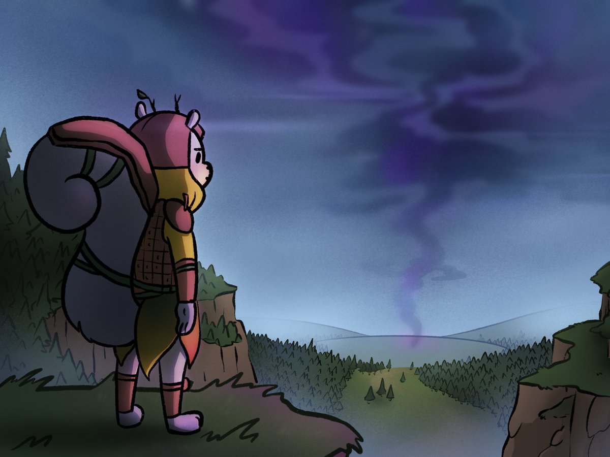 eislyn_eth's tweet photo. Something stirs in the distance...@JeshkSkwrl can feel it...the battle draws near...are the squirrels ready? 🐿️⚔️ https://t.co/Ejmic7ap71