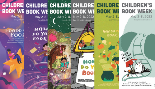 CBCBook's tweet photo. Have you seen the Children’s Book Week bookmarks yet?! This year, six artists have contributed their beautiful and inspiring artwork keeping with the theme #HowDoYouBook! Find these and many other great resources: https://t.co/HxYFxSmCeu https://t.co/6BqMkdtRLb