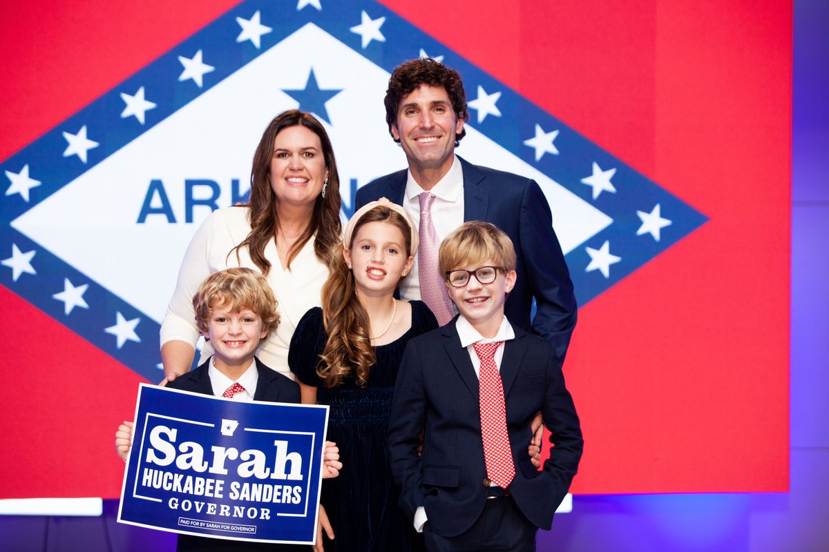 SarahHuckabee's tweet image. Thank you Arkansas!

It's a tremendous honor to be your Governor-elect and I will not let you down.