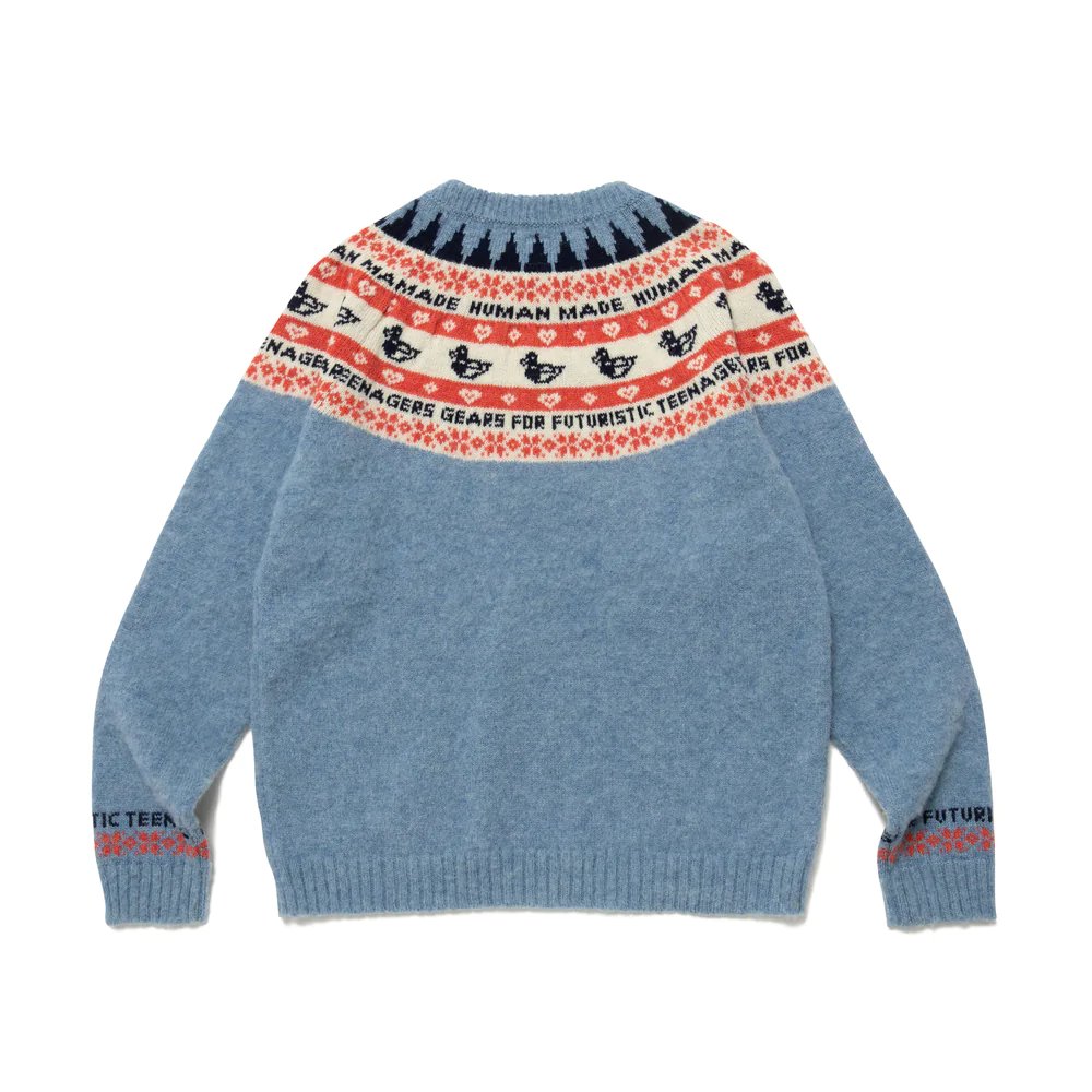 HUMAN MADE RABBIT RAGLAN KNIT SWEATER Human Made Rabbit Raglan