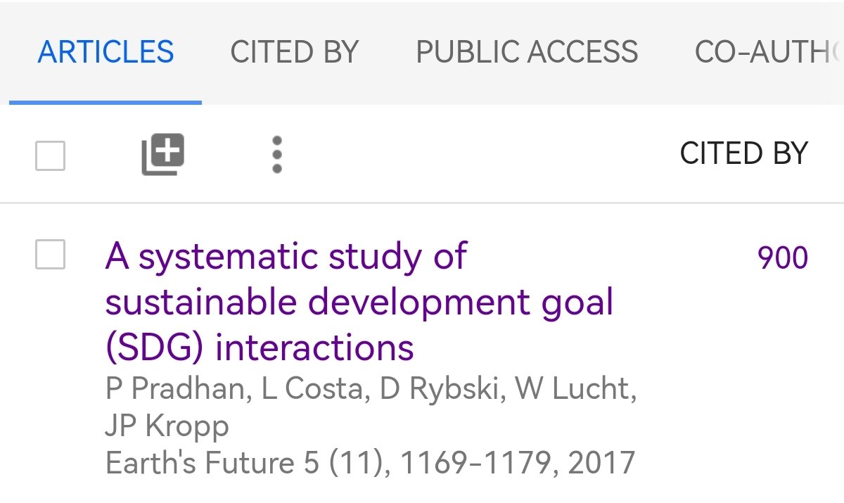 prajdhan's tweet photo. Our paper initiating quantitative analysis of #SDGinteractions got cited 900 times.
To rescue #SDGs from failing, its message is still valid.
SDG synergies must be leveraged and trade-offs need to be overcome by deeper changes.
https://t.co/awb60D95ee
@W_Lucht @J_P_Kropp https://t.co/gqRarDBLYO