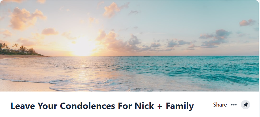 _Nick_Nation_'s tweet photo. Many of you have asked about if there was a way or space to send your condolences to Nick and his family, so we've created an official thread space on the FC.

This will serve as a digital "sympathy card" that Nick will be able to view when he's ready. 🖤
https://t.co/A816sV0EZP https://t.co/alnwriHSED