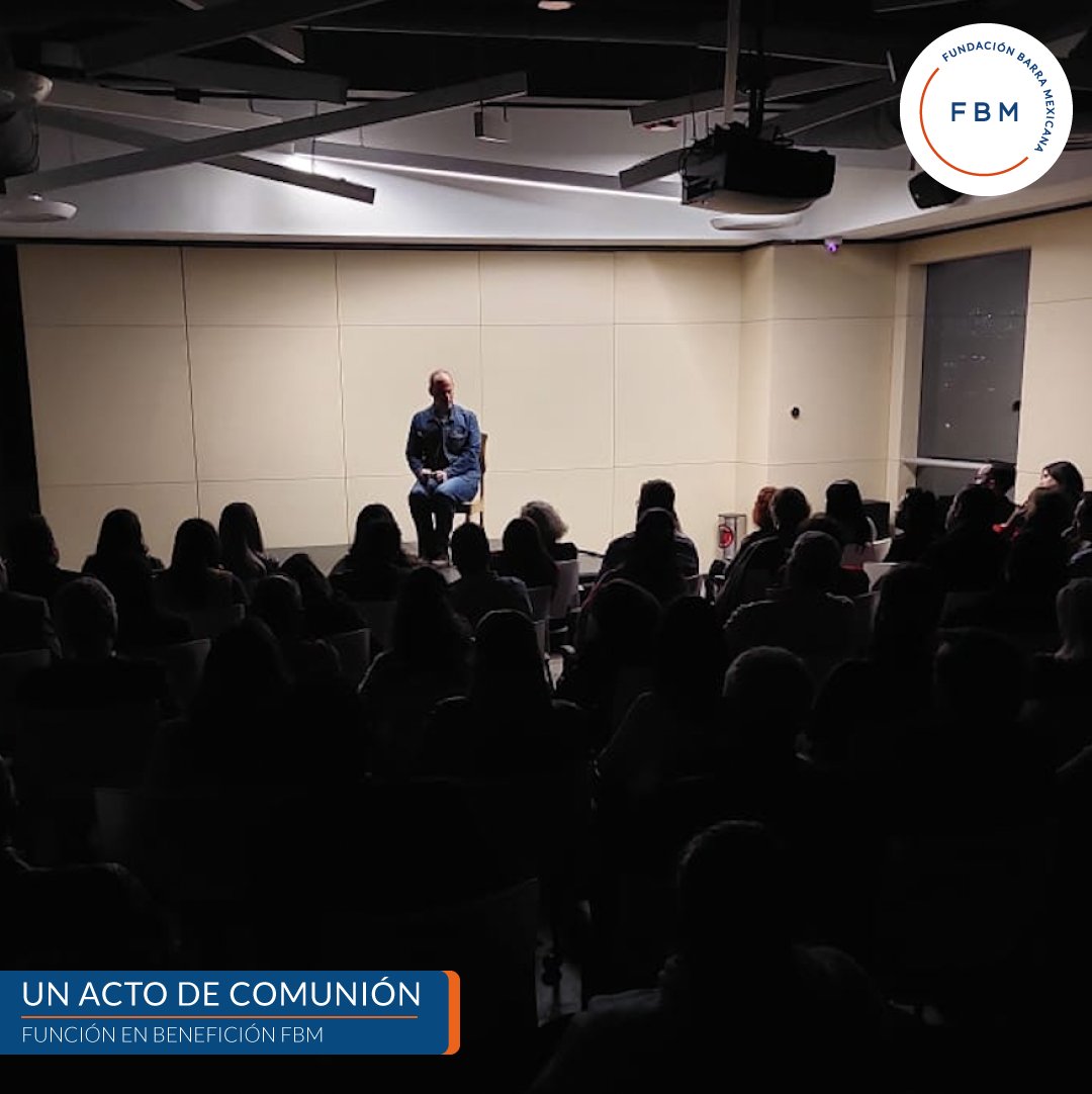 FundacionBarra's tweet photo. Así se vivió la función de "Un Acto de Comunión", la cual fue en beneficio de nuestra fundación. Muchas gracias a todos los asistentes y a la producción por su generoso trabajo en favor de un México mejor. #probono #mexico #redprobono #teatro https://t.co/fg56BmUZeW