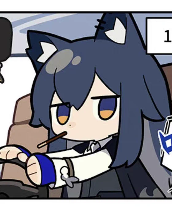 アークナイツ 
いつもタバk……ポッキー食べてるテキサスさん

https://t.co/4ykMCiBryc 